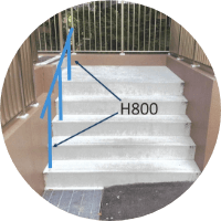 手すりの設置予想図