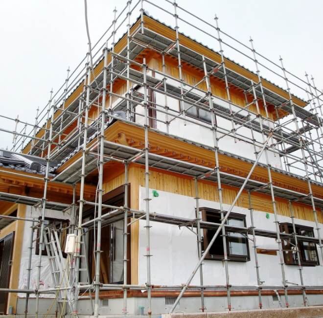 施工中の外観写真