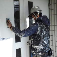 外壁塗装の様子