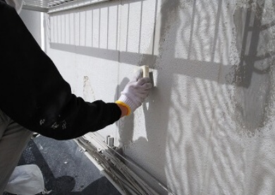 外観の塗装風景